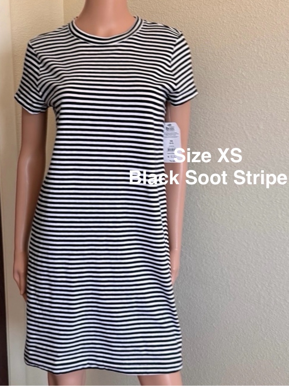 Time and Tru Women's Cotton T-Shirt Dress, Size XS